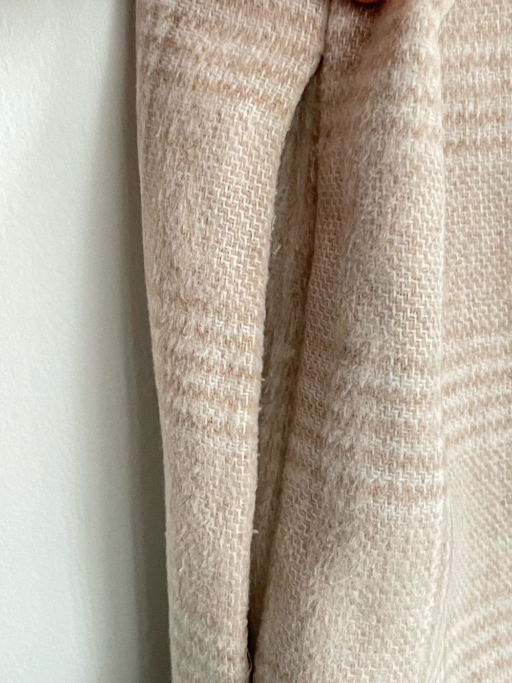 JOIE Beige Plaid Button-Up Shacket - Picture 4 of 9